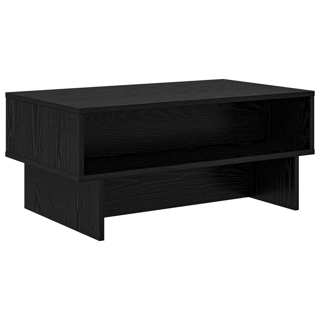 Tavolino da salotto Rovere Nero 80 x 46 x 35 cm
