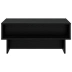 Tavolino da salotto Rovere Nero 80 x 46 x 35 cm