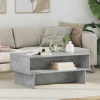 Tavolino da salotto Grigio cemento 80 x 46 x 35 cm