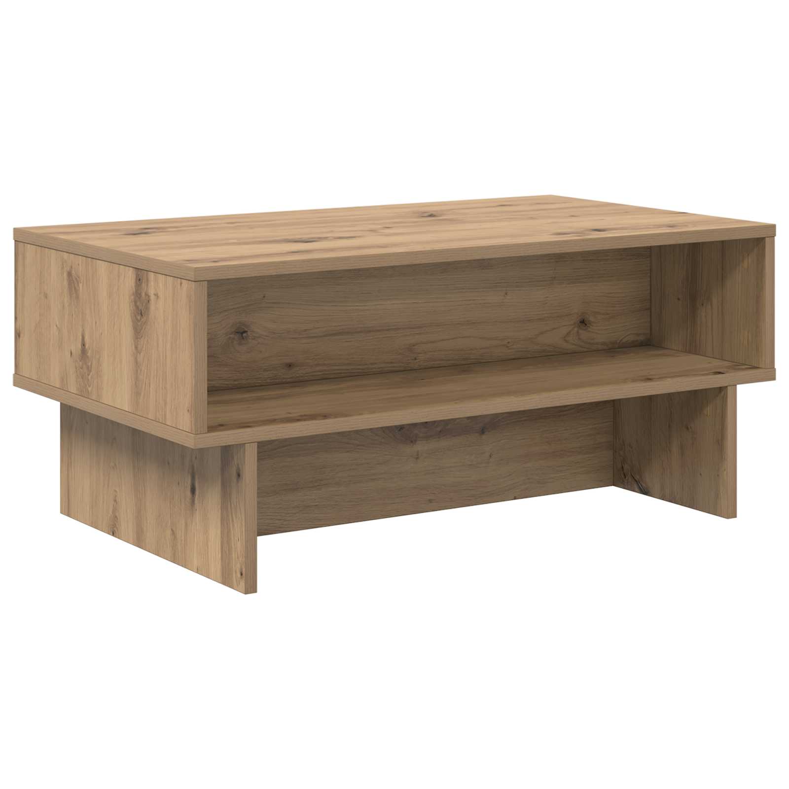 Tavolino da salotto Rovere artigianale 80 x 46 x 35 cm