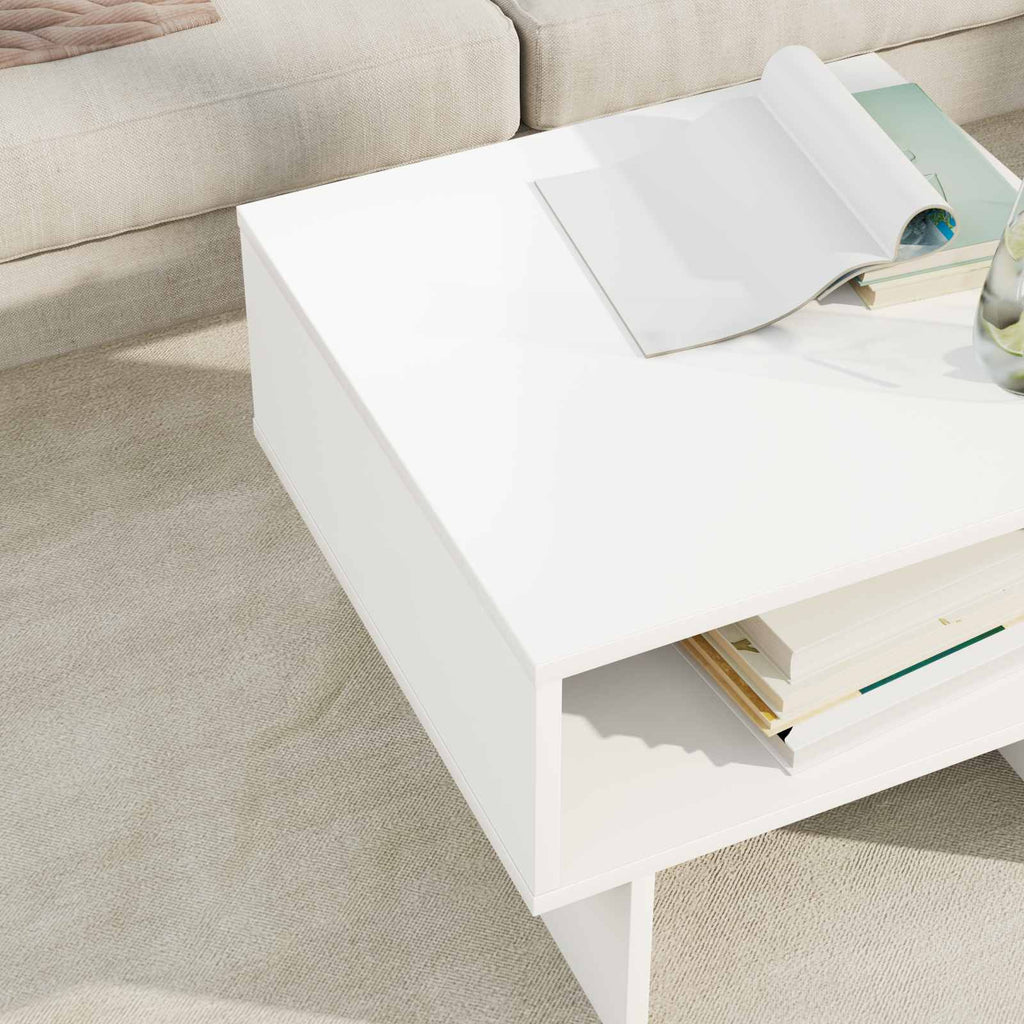 Tavolino da salotto Bianco 48 x 46 x 35 cm Legno multistrato
