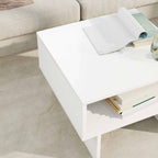 Tavolino da salotto Bianco 48 x 46 x 35 cm Legno multistrato