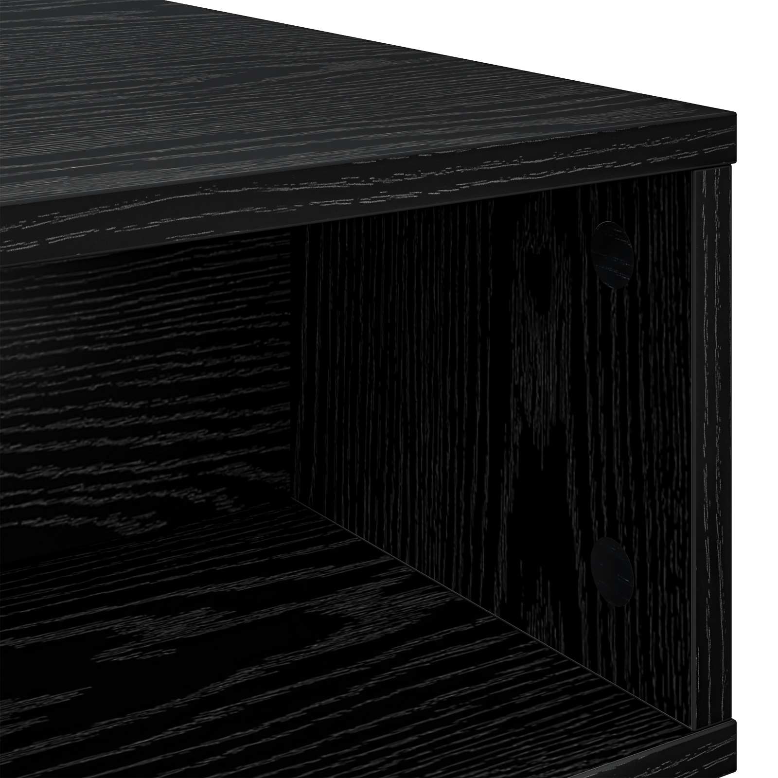 Tavolino da salotto Rovere Nero 48 x 46 x 35 cm