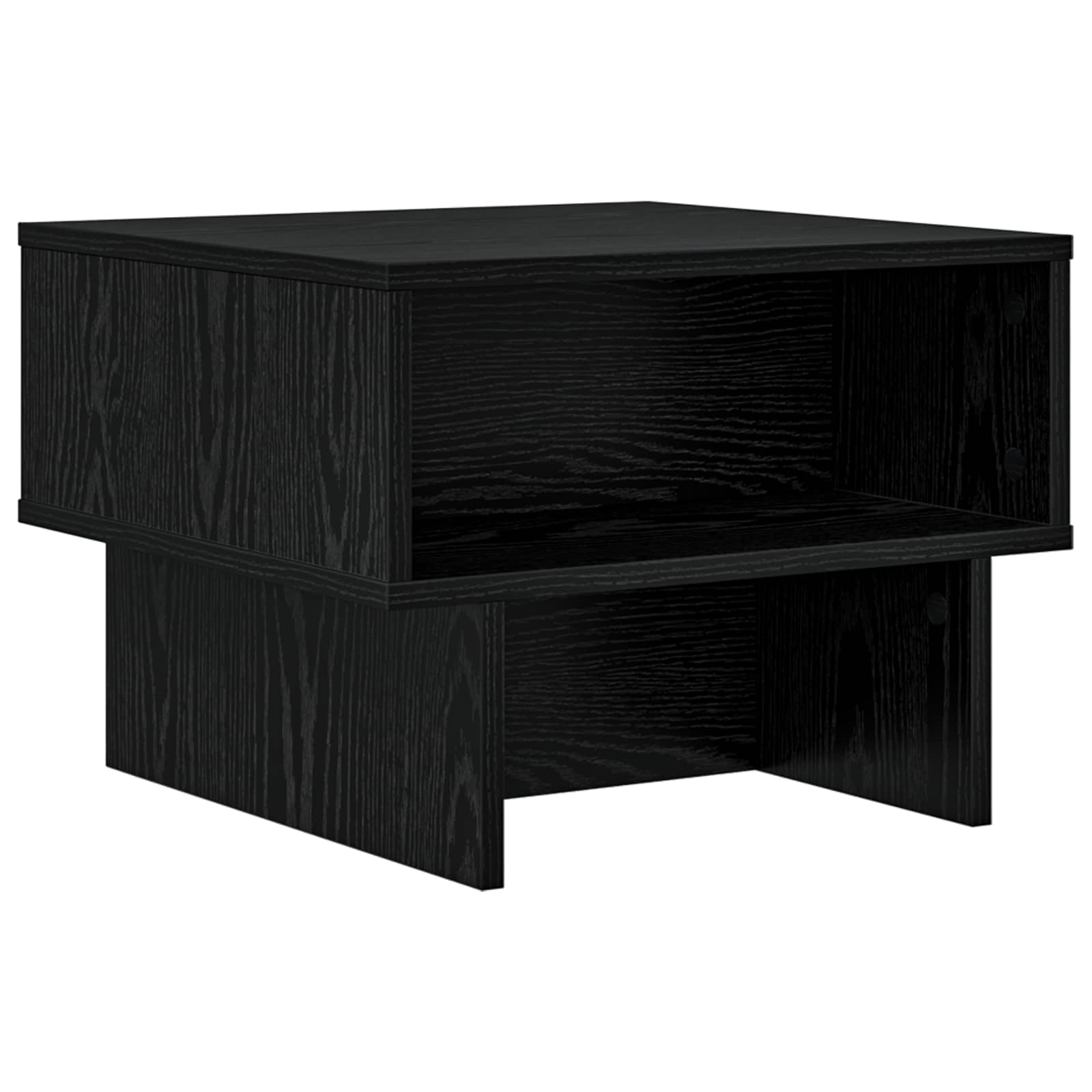 Tavolino da salotto Rovere Nero 48 x 46 x 35 cm
