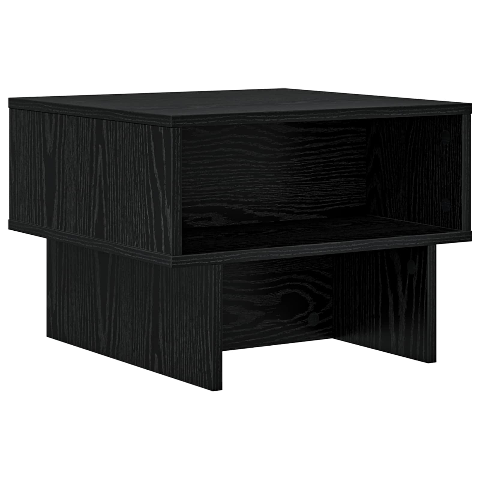 Tavolino da salotto Rovere Nero 48 x 46 x 35 cm