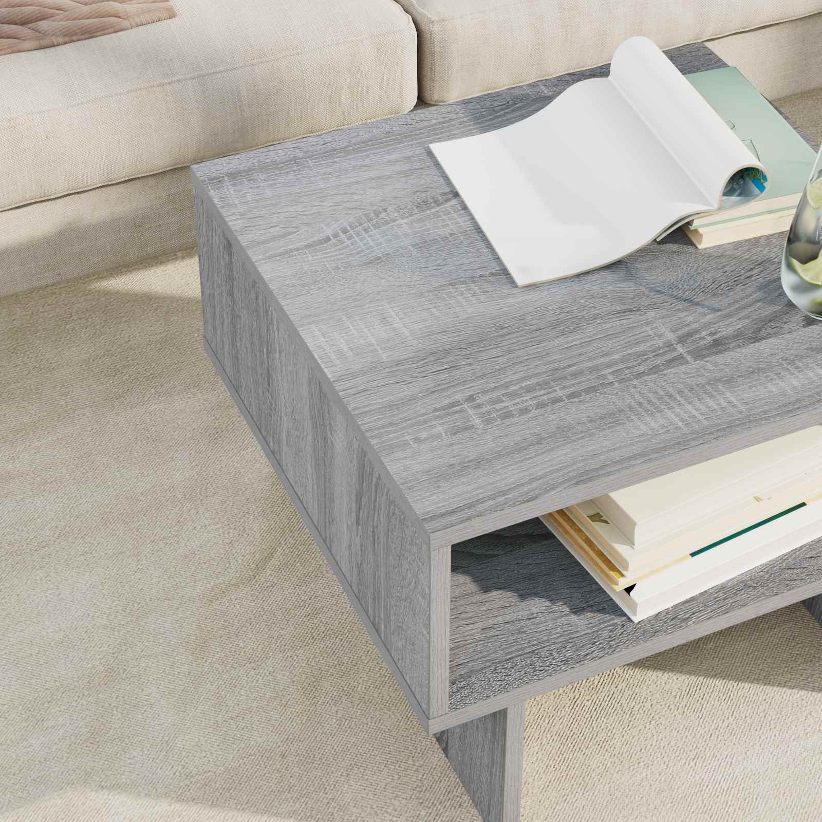 Tavolino da salotto Grigio Sonoma 48 x 46 x 35 cm