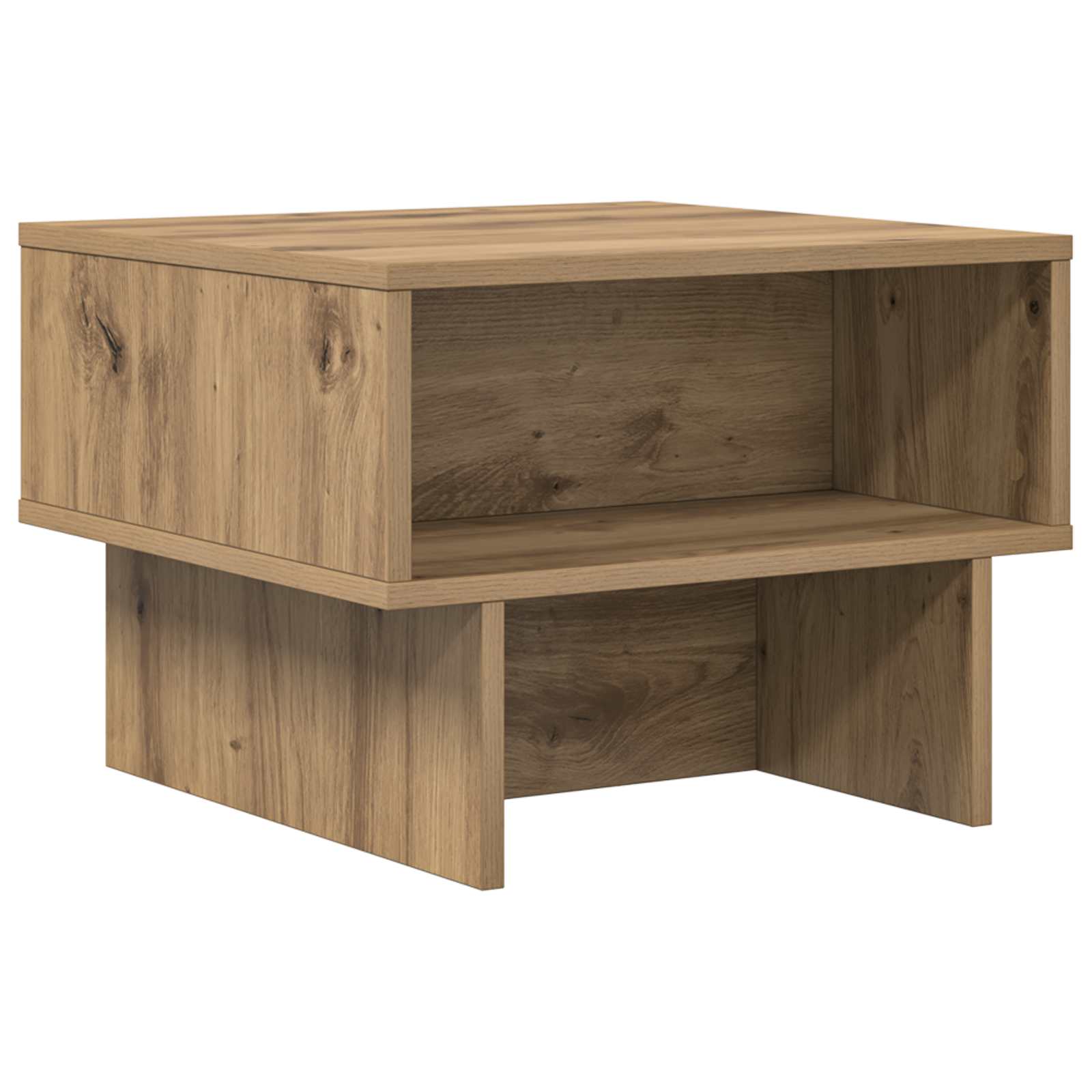 Tavolino da salotto Rovere artigianale 48 x 46 x 35 cm