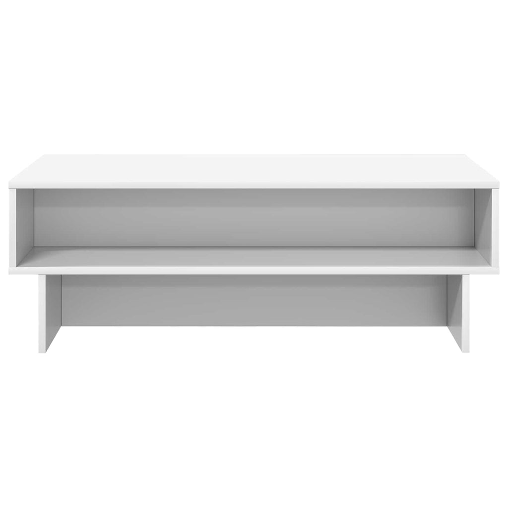 Tavolino da salotto Bianco 100 x 46 x 35 cm Legno multistrato