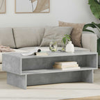 Tavolino da salotto Grigio cemento 100 x 46 x 35 cm