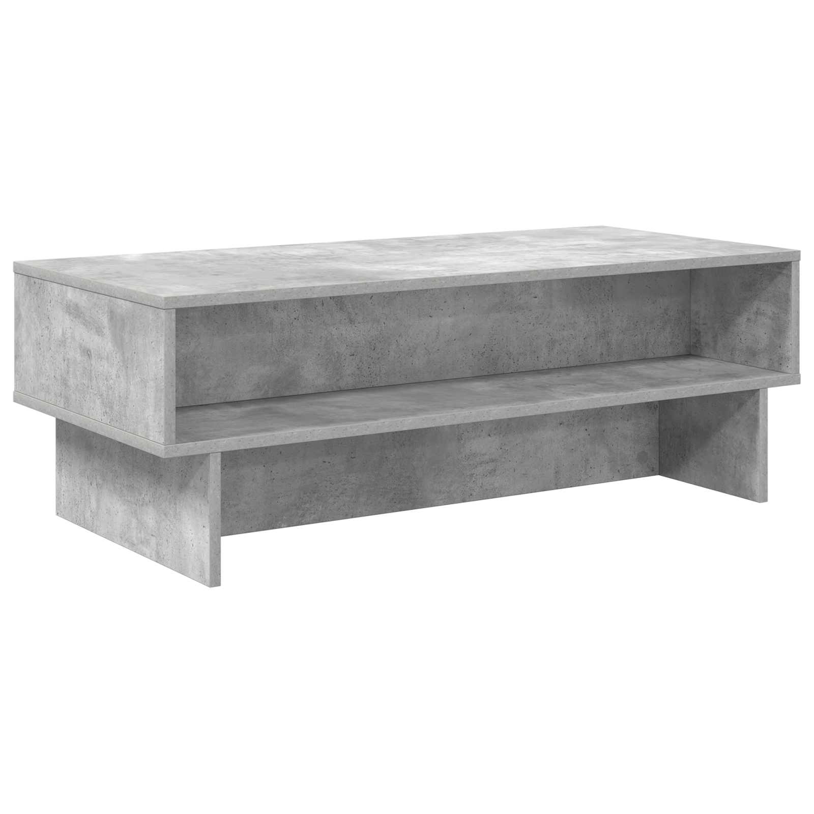 Tavolino da salotto Grigio cemento 100 x 46 x 35 cm