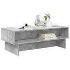 Tavolino da salotto Grigio cemento 100 x 46 x 35 cm