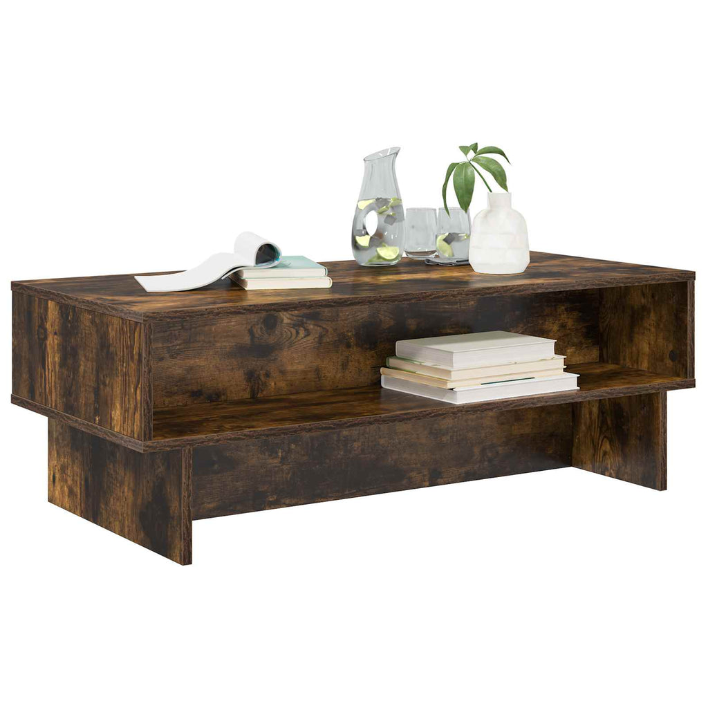Tavolino da salotto Rovere fumé 100 x 46 x 35 cm