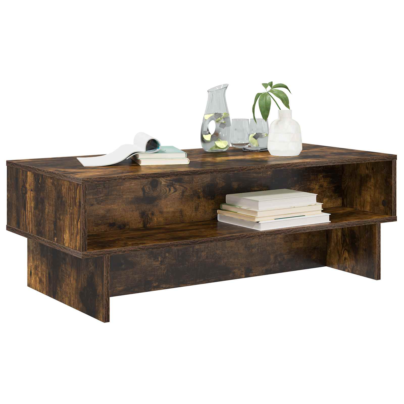 Tavolino da salotto Rovere fumé 100 x 46 x 35 cm