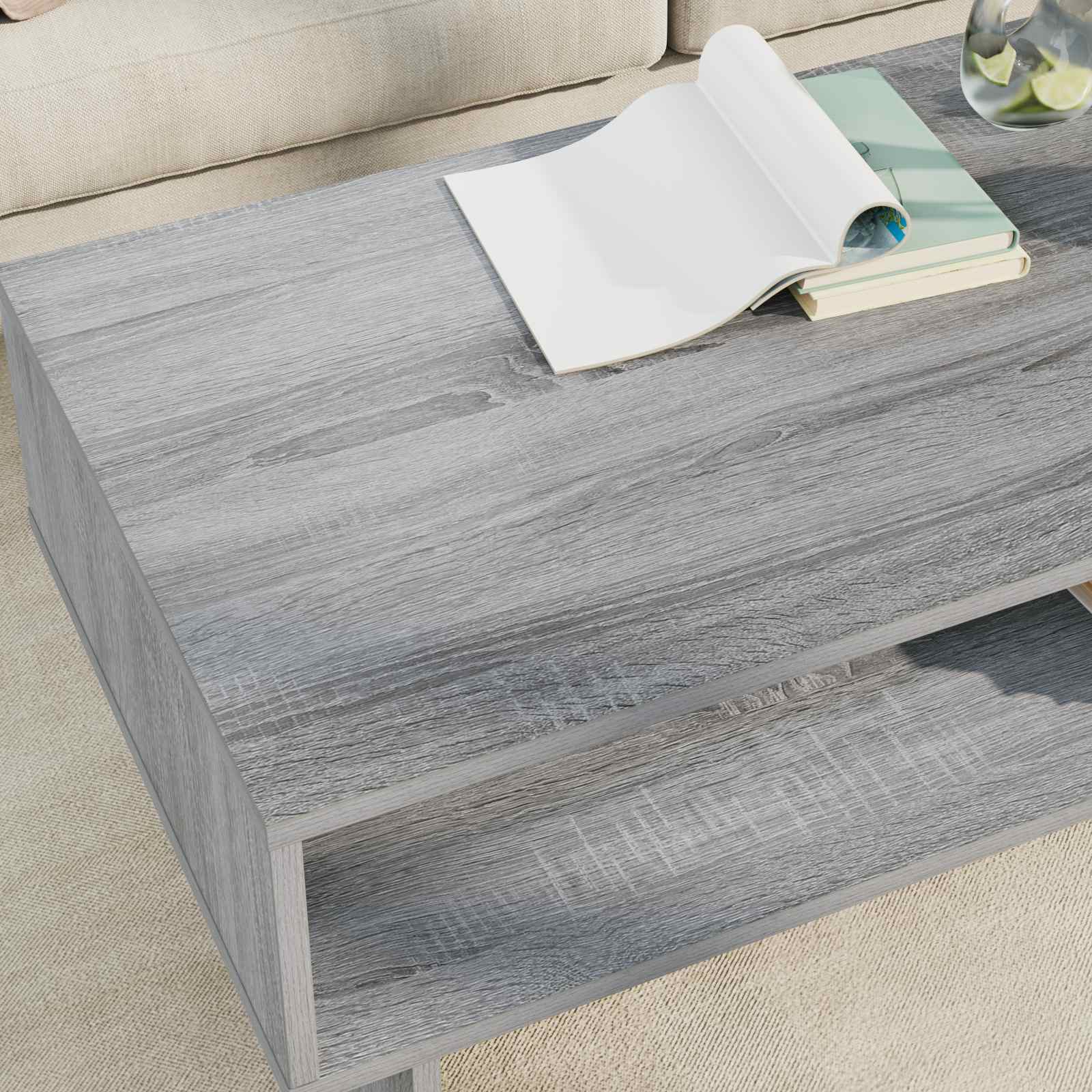 Tavolino da salotto Grigio Sonoma 100 x 46 x 35 cm