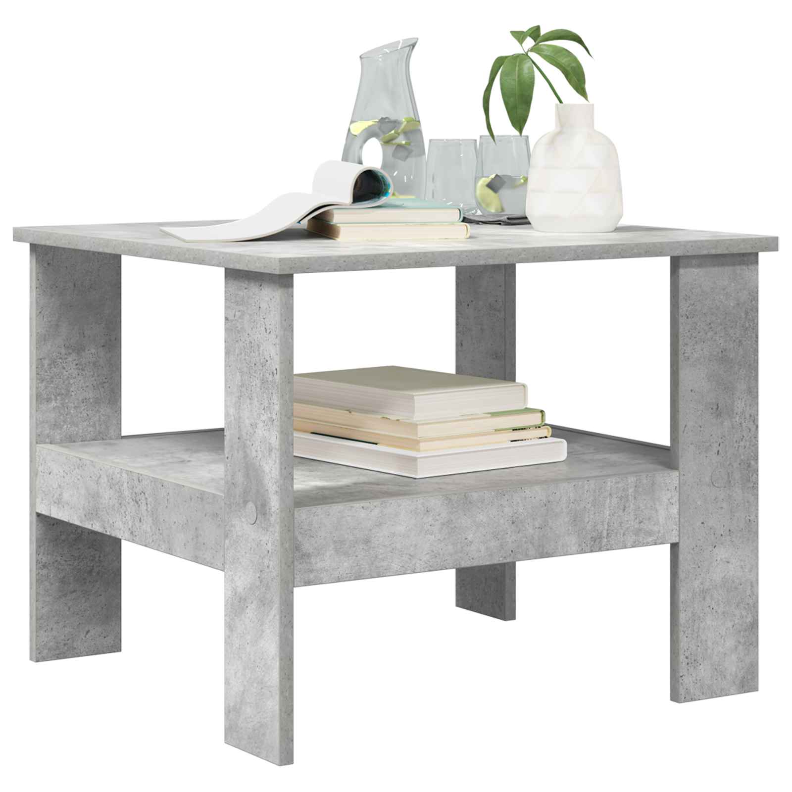 Tavolino da salotto Grigio cemento 57 x 55 x 45 cm
