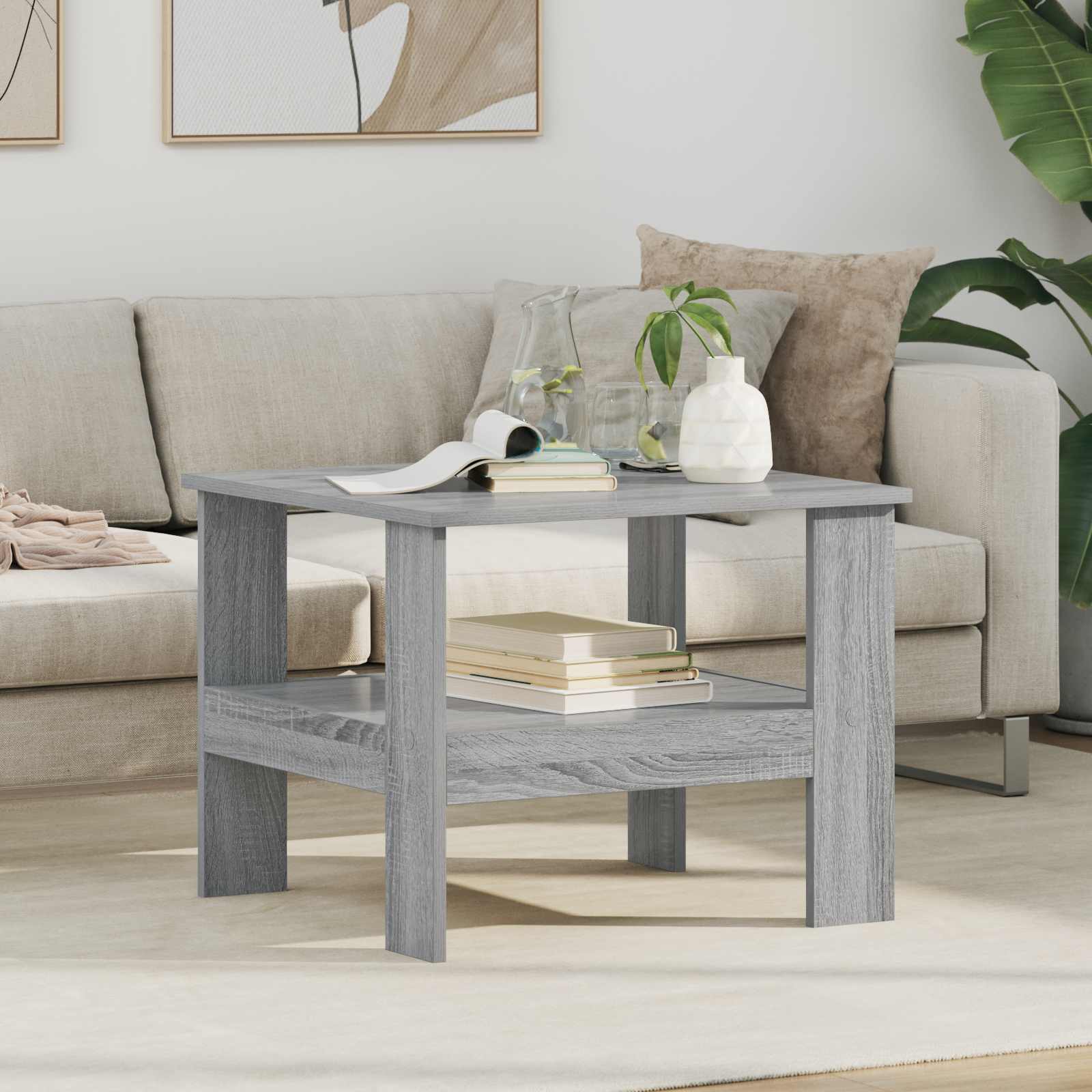 Tavolino da salotto Grigio Sonoma 57 x 55 x 45 cm