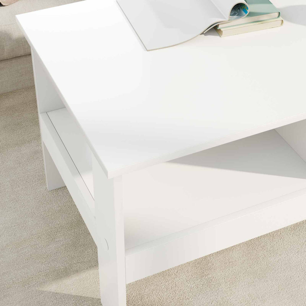 Tavolino da salotto Bianco 90 x 50 x 45 cm Legno multistrato