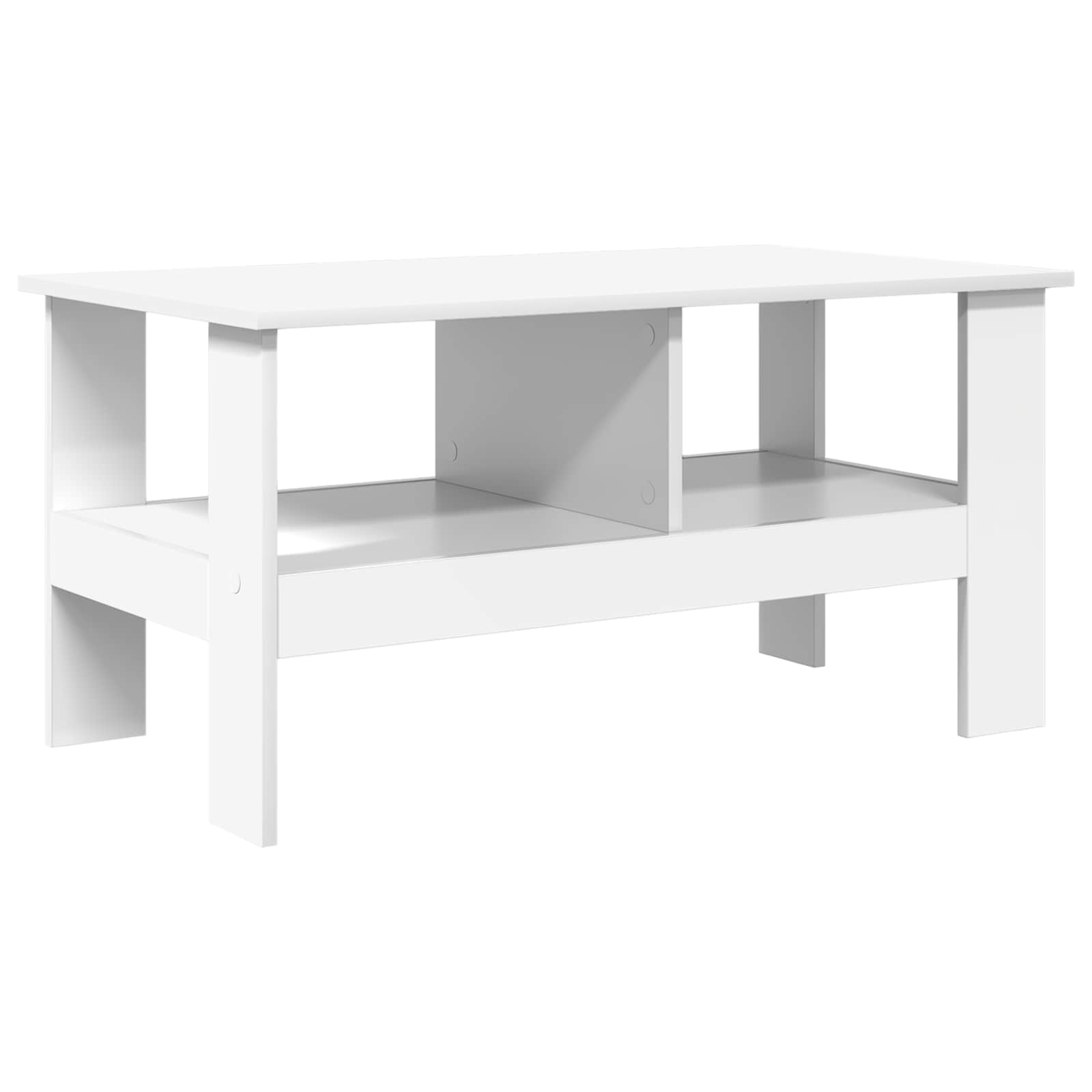 Tavolino da salotto Bianco 90 x 50 x 45 cm Legno multistrato