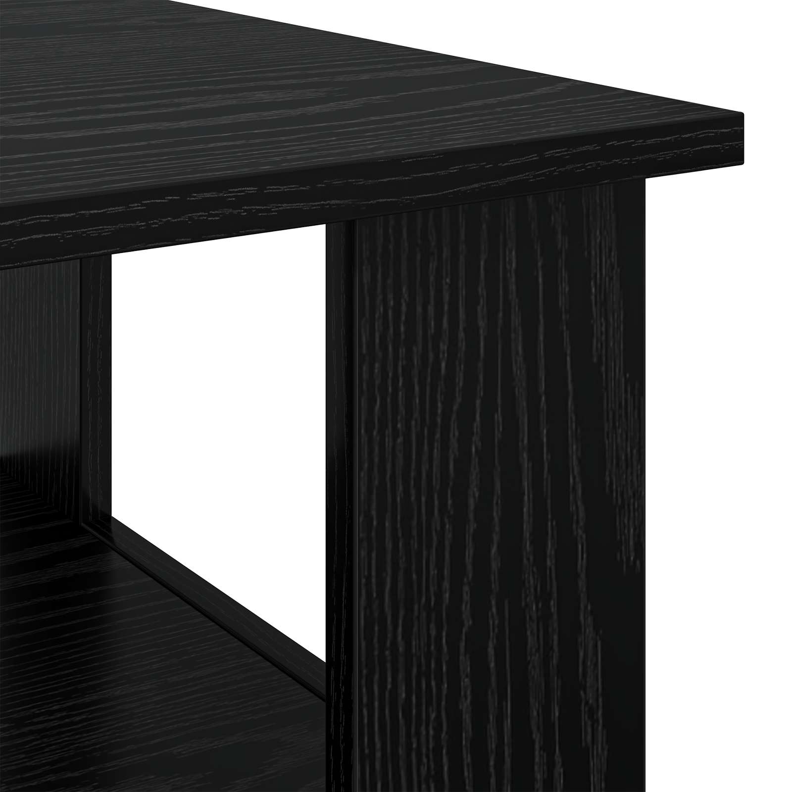 Tavolino da salotto Rovere Nero 90 x 50 x 45 cm
