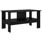 Tavolino da salotto Rovere Nero 90 x 50 x 45 cm