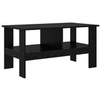 Tavolino da salotto Rovere Nero 90 x 50 x 45 cm