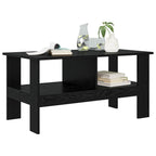 Tavolino da salotto Rovere Nero 90 x 50 x 45 cm