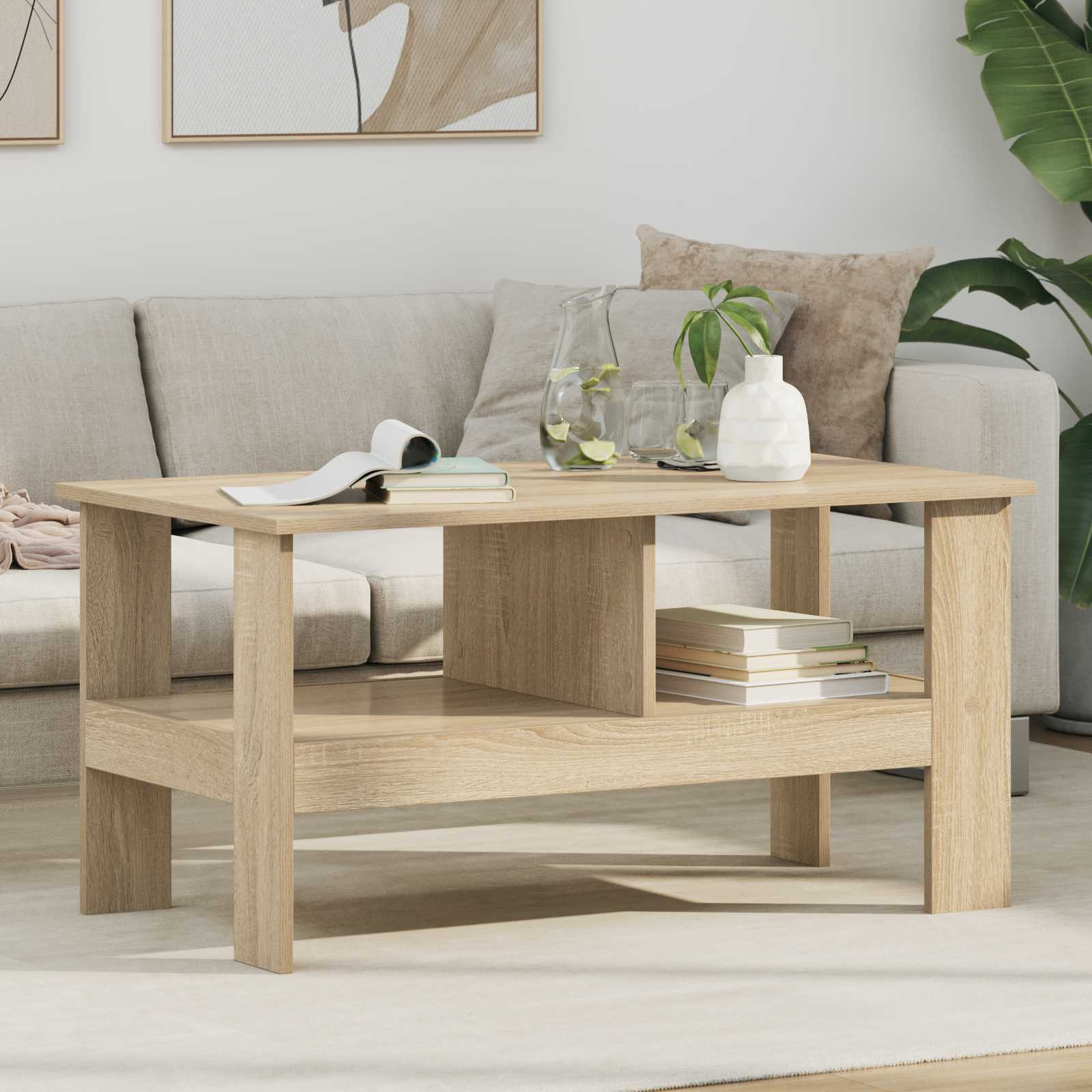 Tavolino da salotto Rovere Sonoma 90 x 50 x 45 cm