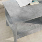 Tavolino da salotto Grigio cemento 90 x 50 x 45 cm