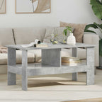 Tavolino da salotto Grigio cemento 90 x 50 x 45 cm