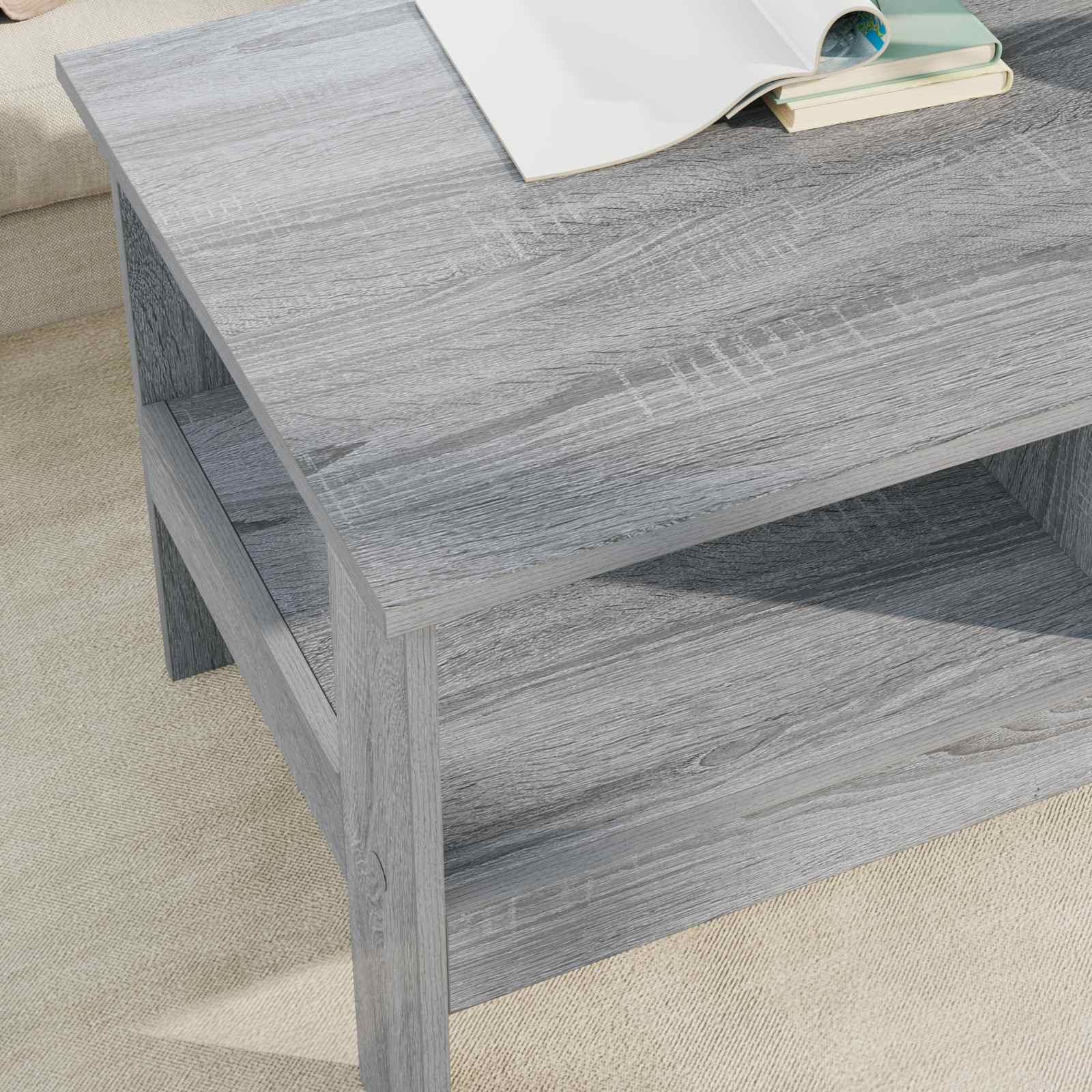 Tavolino da salotto Grigio Sonoma 90 x 50 x 45 cm