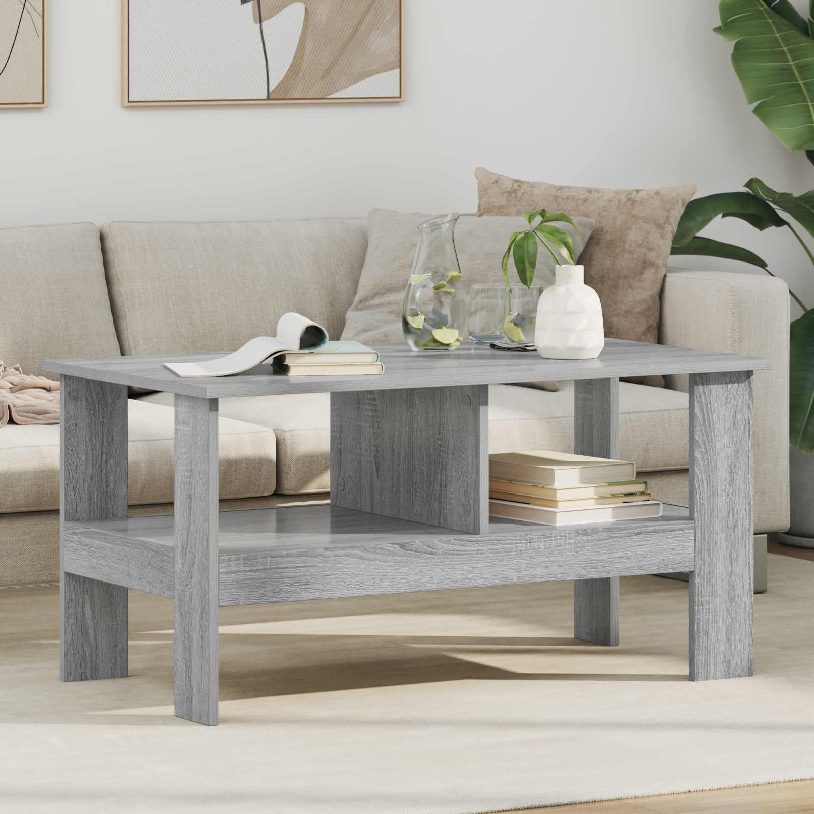 Tavolino da salotto Grigio Sonoma 90 x 50 x 45 cm