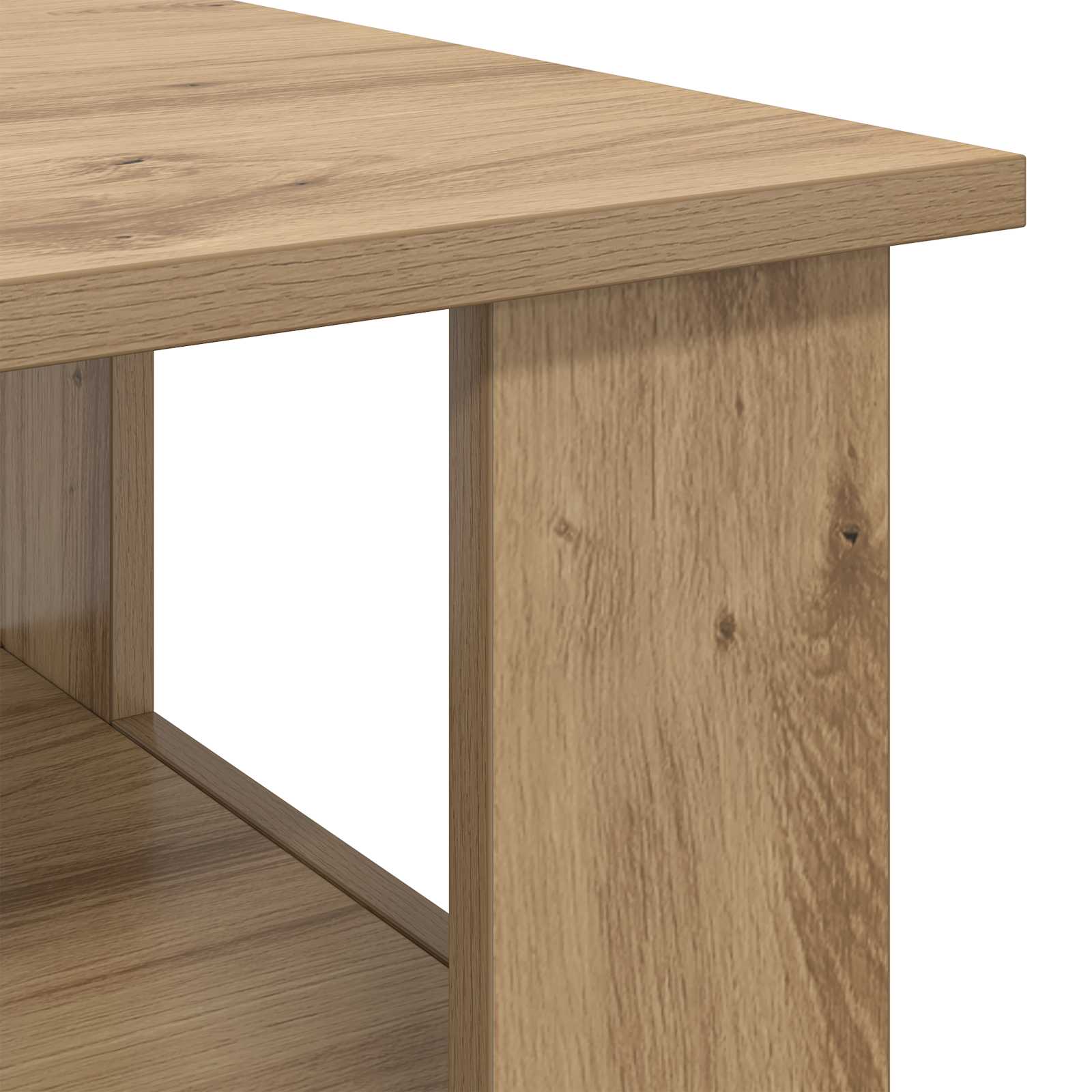 Tavolino da salotto Rovere artigianale 90 x 50 x 45 cm