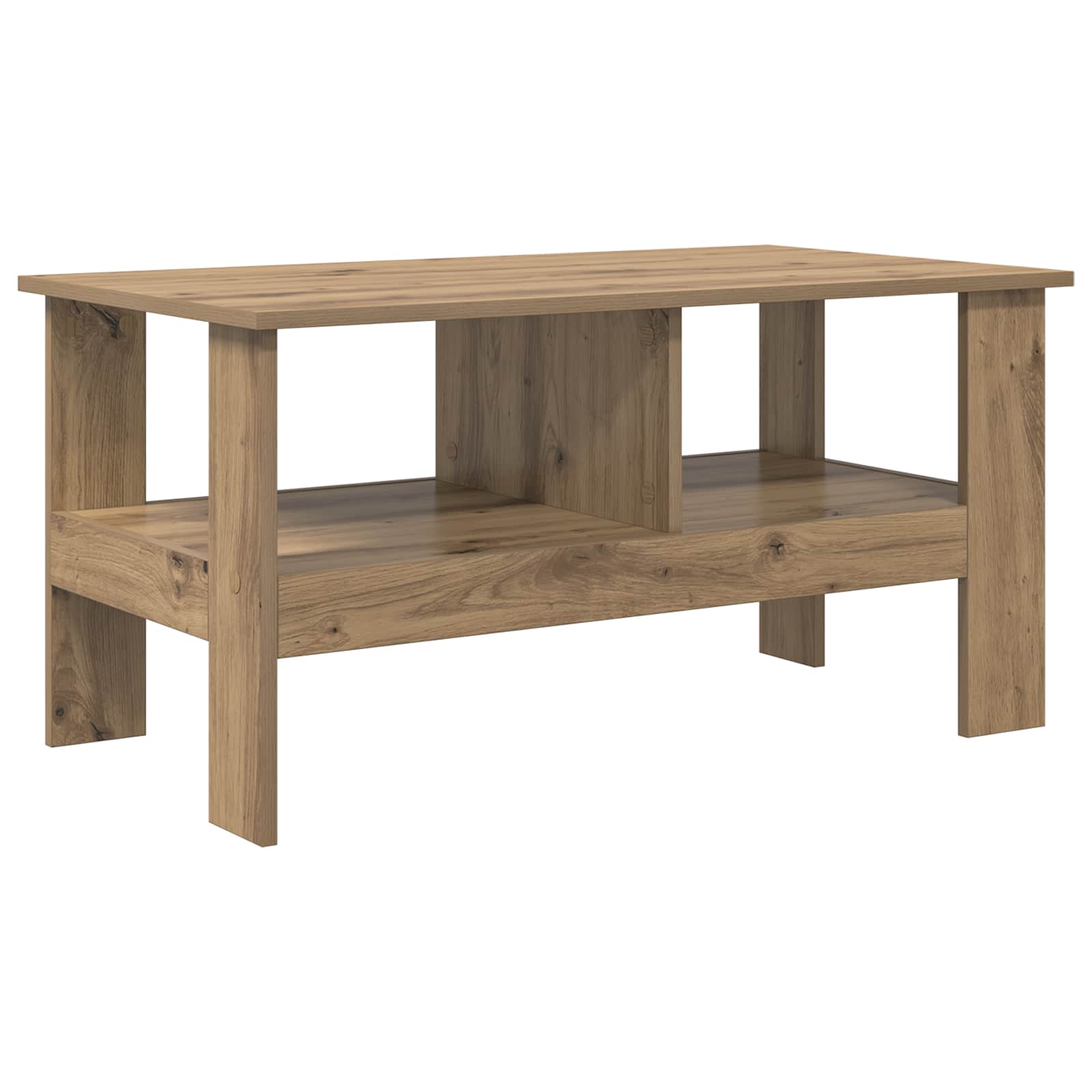 Tavolino da salotto Rovere artigianale 90 x 50 x 45 cm