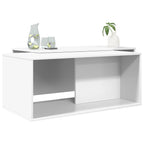 Set di Tavolini da Caffè 2 pcs Bianco Legno multistrato
