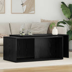 Set di Tavolini da Caffè 2 pcs Rovere Nero Legno multistrato