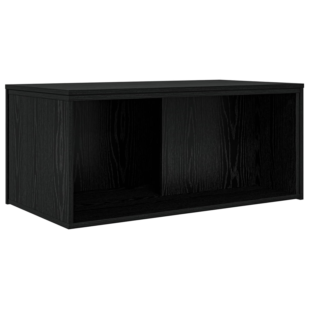 Set di Tavolini da Caffè 2 pcs Rovere Nero Legno multistrato
