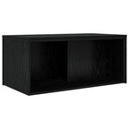 Set di Tavolini da Caffè 2 pcs Rovere Nero Legno multistrato