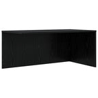 Set di Tavolini da Caffè 2 pcs Rovere Nero Legno multistrato