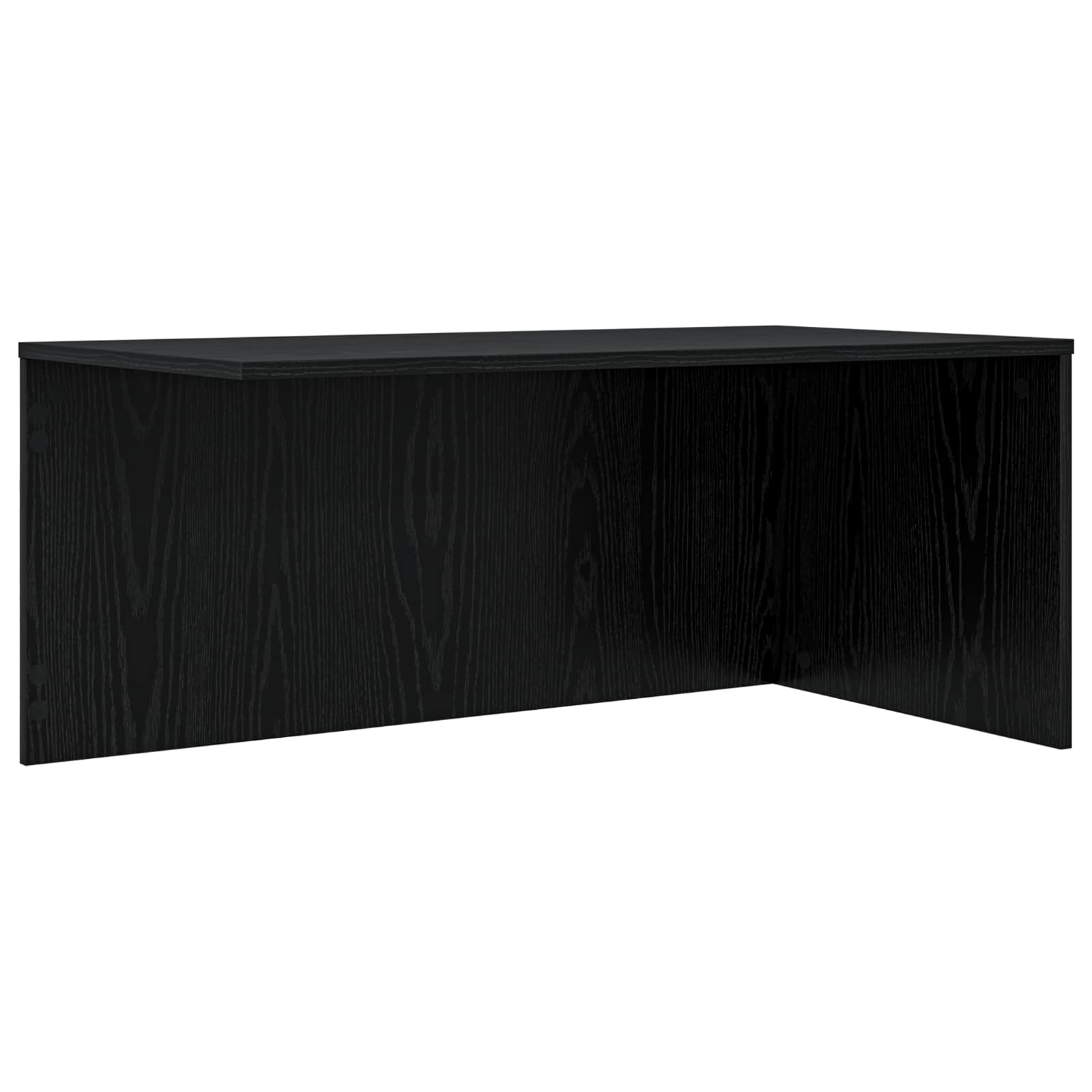 Set di Tavolini da Caffè 2 pcs Rovere Nero Legno multistrato
