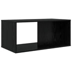 Set di Tavolini da Caffè 2 pcs Rovere Nero Legno multistrato