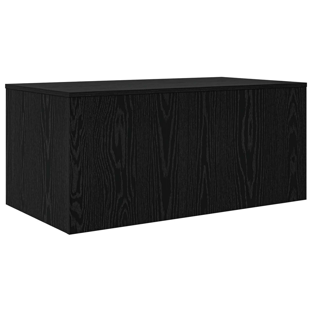 Set di Tavolini da Caffè 2 pcs Rovere Nero Legno multistrato