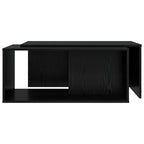 Set di Tavolini da Caffè 2 pcs Rovere Nero Legno multistrato