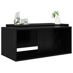 Set di Tavolini da Caffè 2 pcs Rovere Nero Legno multistrato