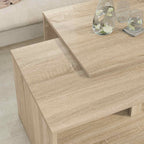Set di Tavolini da Caffè 2 pcs Rovere Sonoma Legno multistrato