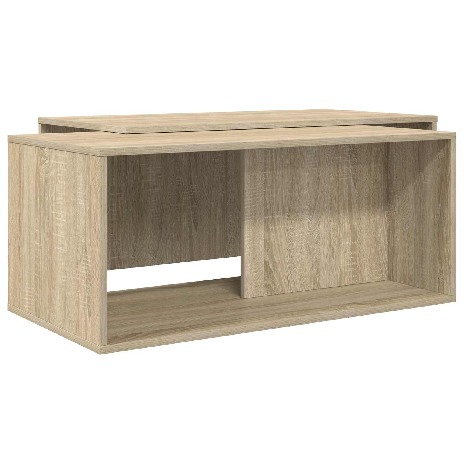 Set di Tavolini da Caffè 2 pcs Rovere Sonoma Legno multistrato