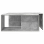 Set di Tavolini da Caffè 2 pcs Grigio cemento Legno multistrato