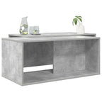 Set di Tavolini da Caffè 2 pcs Grigio cemento Legno multistrato