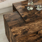 Set di Tavolini da Caffè 2 pcs Rovere fumé Legno multistrato