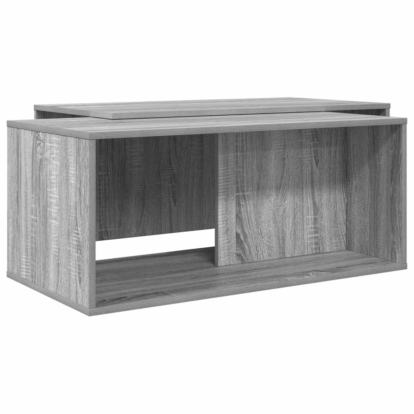 Set di Tavolini da Caffè 2 pcs Grigio Sonoma Legno multistrato