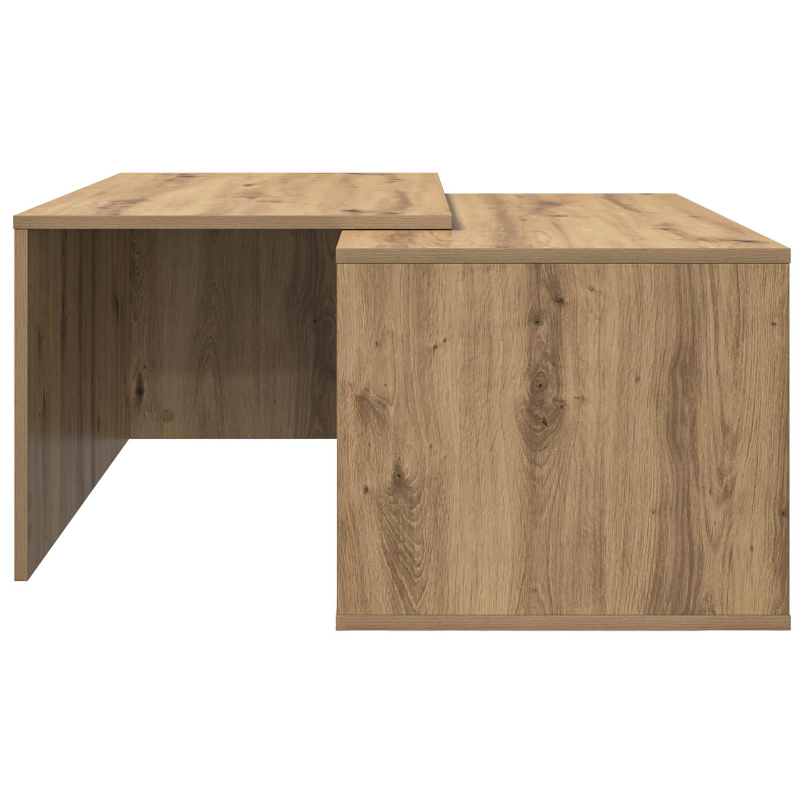 Set di Tavolini da Caffè 2 pcs Rovere artigianale
